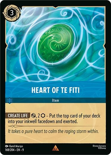 Image for Heart of Te Fiti (168/204) (Fabled) (9) - Disney Lorcana