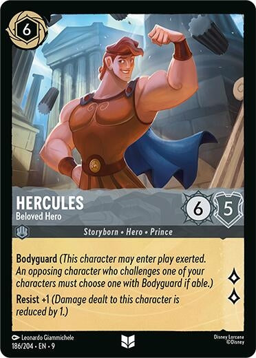 Image for Hercules - Beloved Hero (186/204) (Fabled) (9) - Disney Lorcana