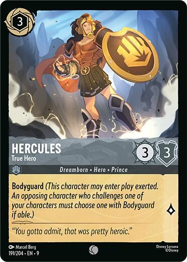 Image for Hercules - True Hero (191/204) (Fabled) (9) - Disney Lorcana