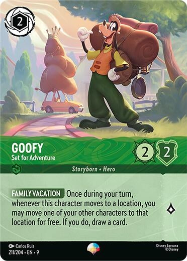 Image for Goofy - Set for Adventure (Epic) (211/204) (Fabled) (9) - Disney Lorcana