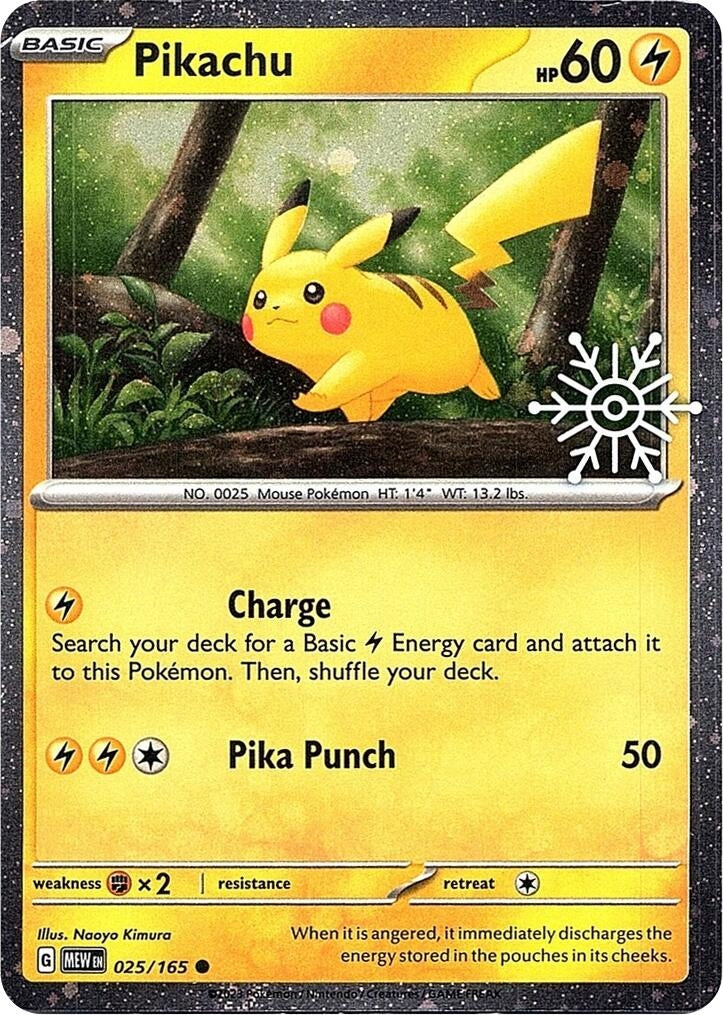 Image for Pikachu - 025/165 (Holiday Calendar) (025/165) (Miscellaneous Cards & Products) (MCAP) - Pokemon