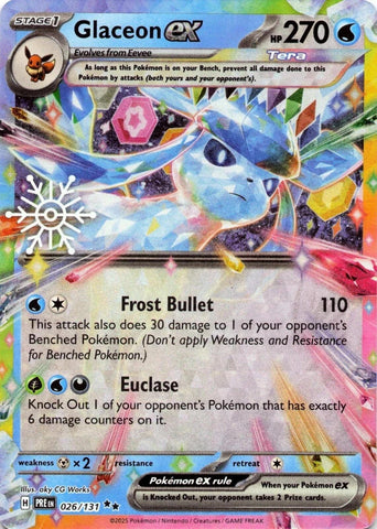 Image for Glaceon ex - 026/131 (Holiday Calendar) (026/131) (Miscellaneous Cards & Products) (MCAP) - Pokemon