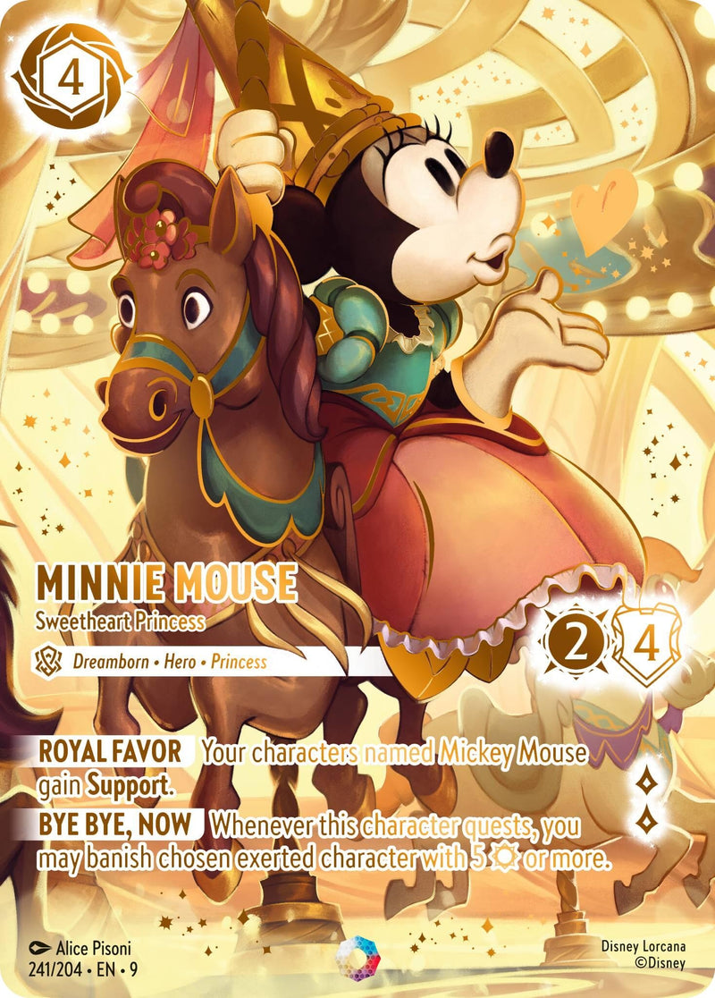 Image for Minnie Mouse - Sweetheart Princess (Iconic) (241/204) (Fabled) (9) - Disney Lorcana