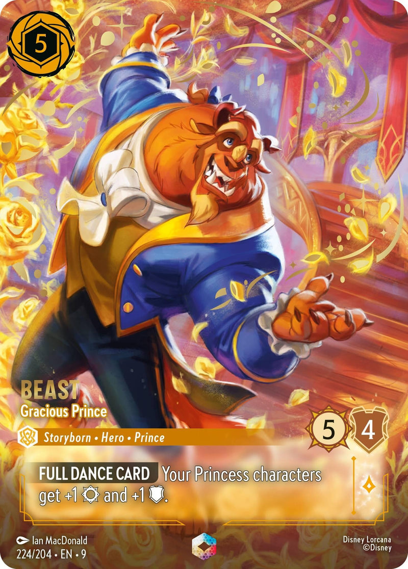 Image for Beast - Gracious Prince (Enchanted) (224/204) (Fabled) (9) - Disney Lorcana
