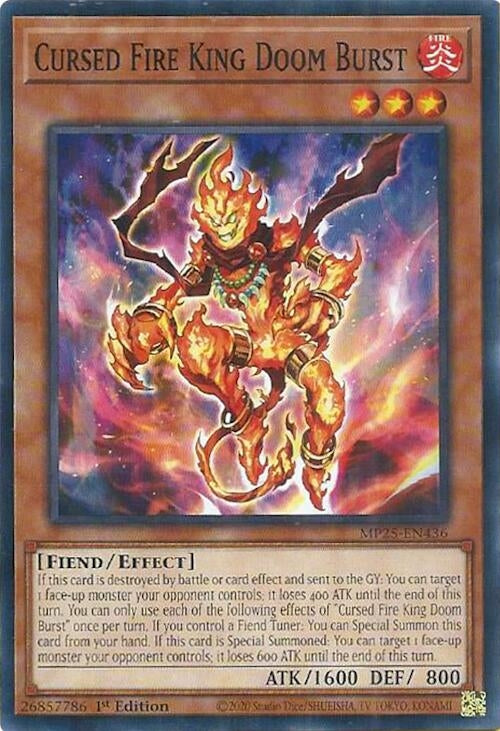 Cursed Fire King Doom Burst (MP25-EN436) (2025 Mega-Pack) YuGiOh
