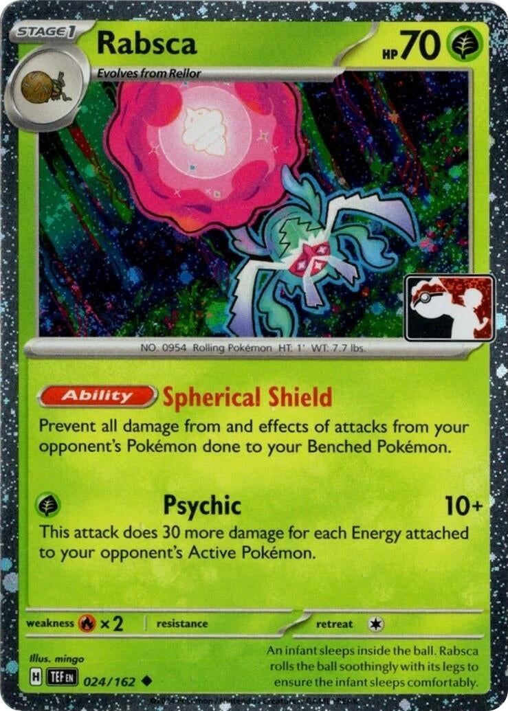 Image for Rabsca - 024/162 (Cosmos Holo) (024/162) (Prize Pack Series Cards) - Pokemon