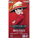 Image for Carrying On His Will Sleeved Booster Pack - One Piece Card Game