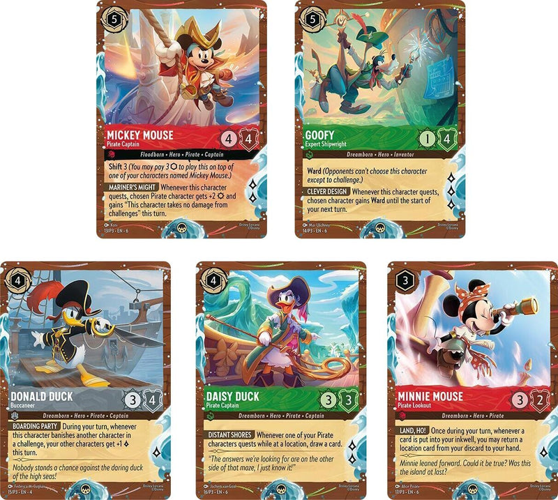 Image for Disney Cruise Promos (Set of 5) (Disney Lorcana Promo Cards) (DLPC) - Disney Lorcana