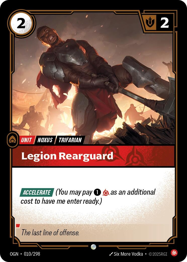 Image for Legion Rearguard (010/298) (Origins) (OGN) - Riftbound: League of Legends Trading Card Game