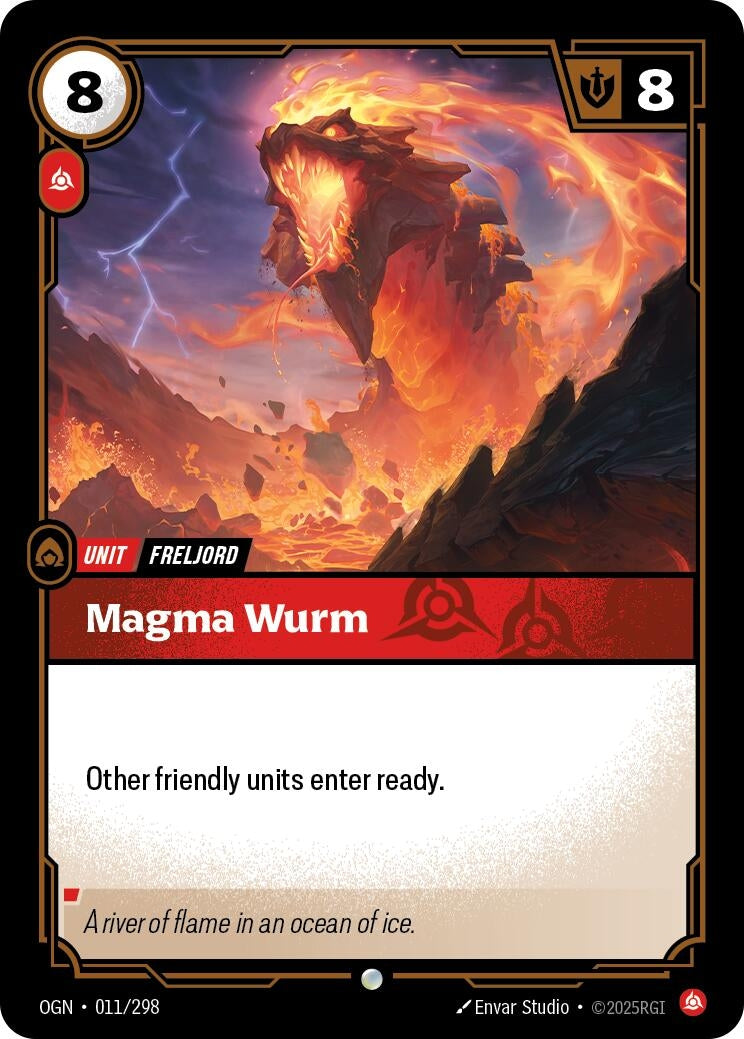 Image for Magma Wurm (011/298) (Origins) (OGN) - Riftbound: League of Legends Trading Card Game