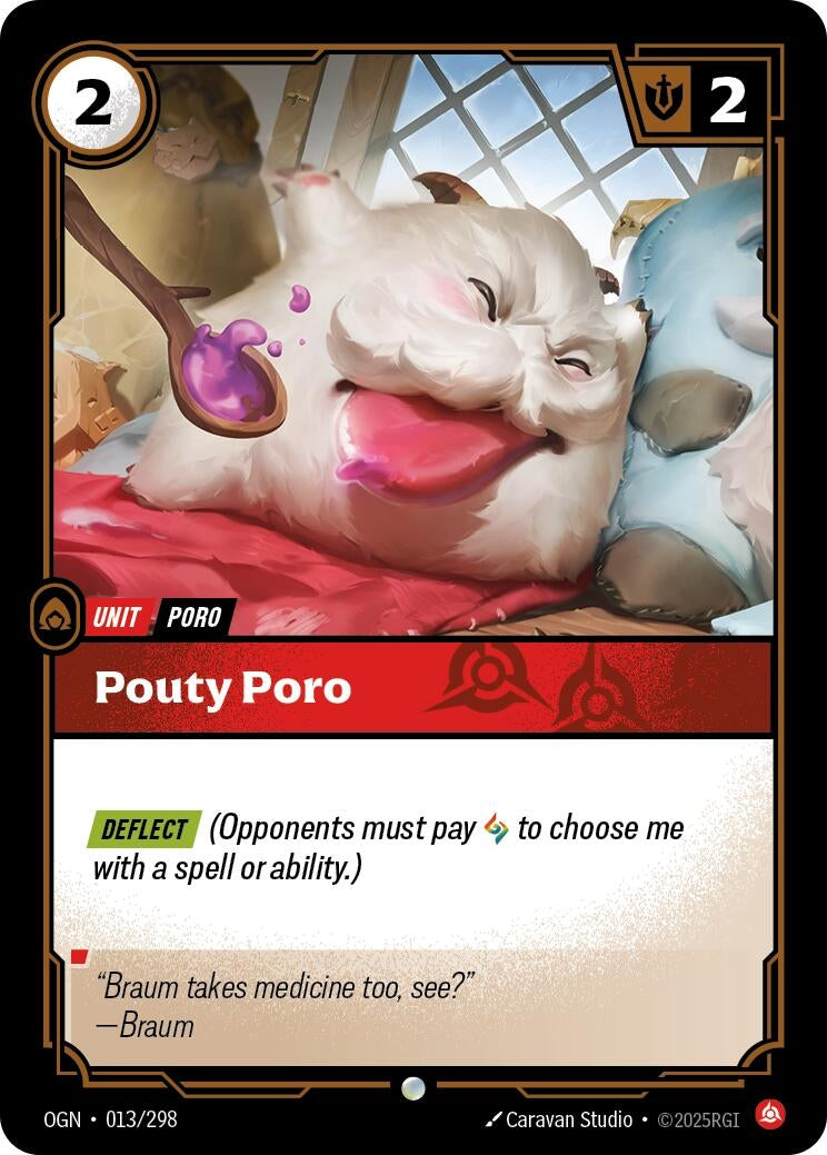 Image for Pouty Poro (013/298) (Origins) (OGN) - Riftbound: League of Legends Trading Card Game