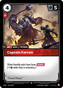 Image for Captain Farron (015/298) (Origins) (OGN) - Riftbound: League of Legends Trading Card Game