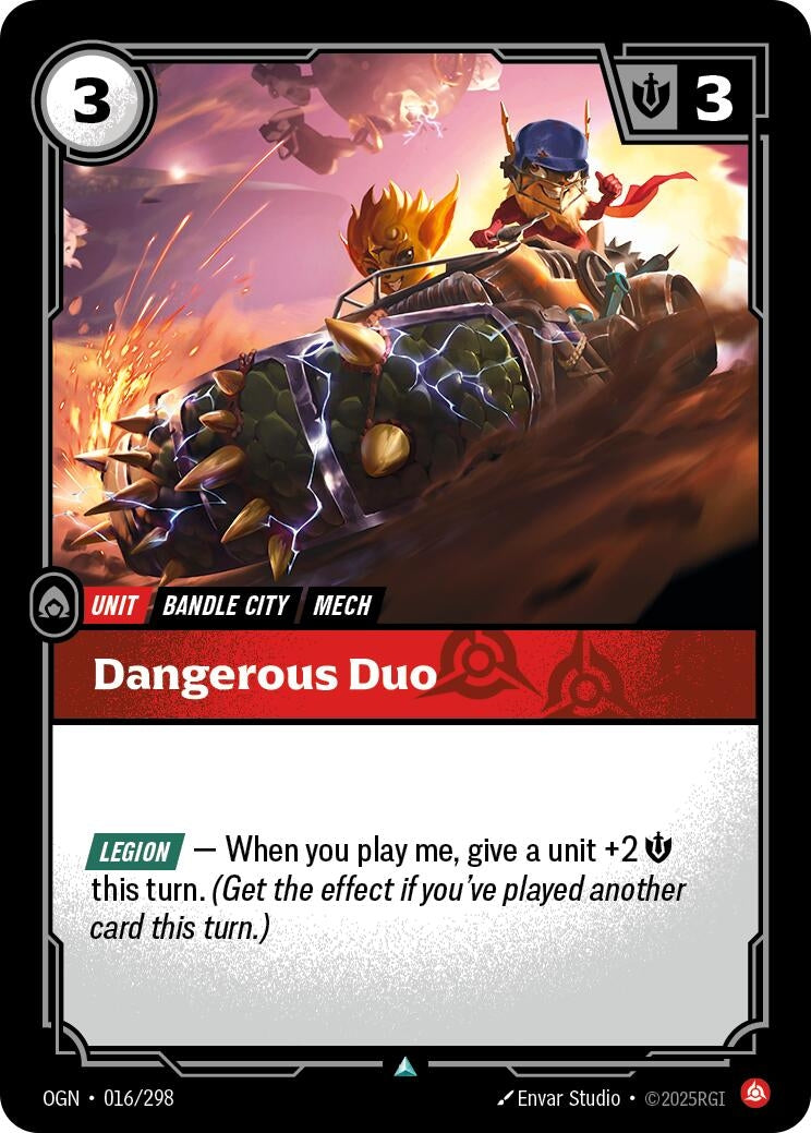 Image for Dangerous Duo (016/298) (Origins) (OGN) - Riftbound: League of Legends Trading Card Game