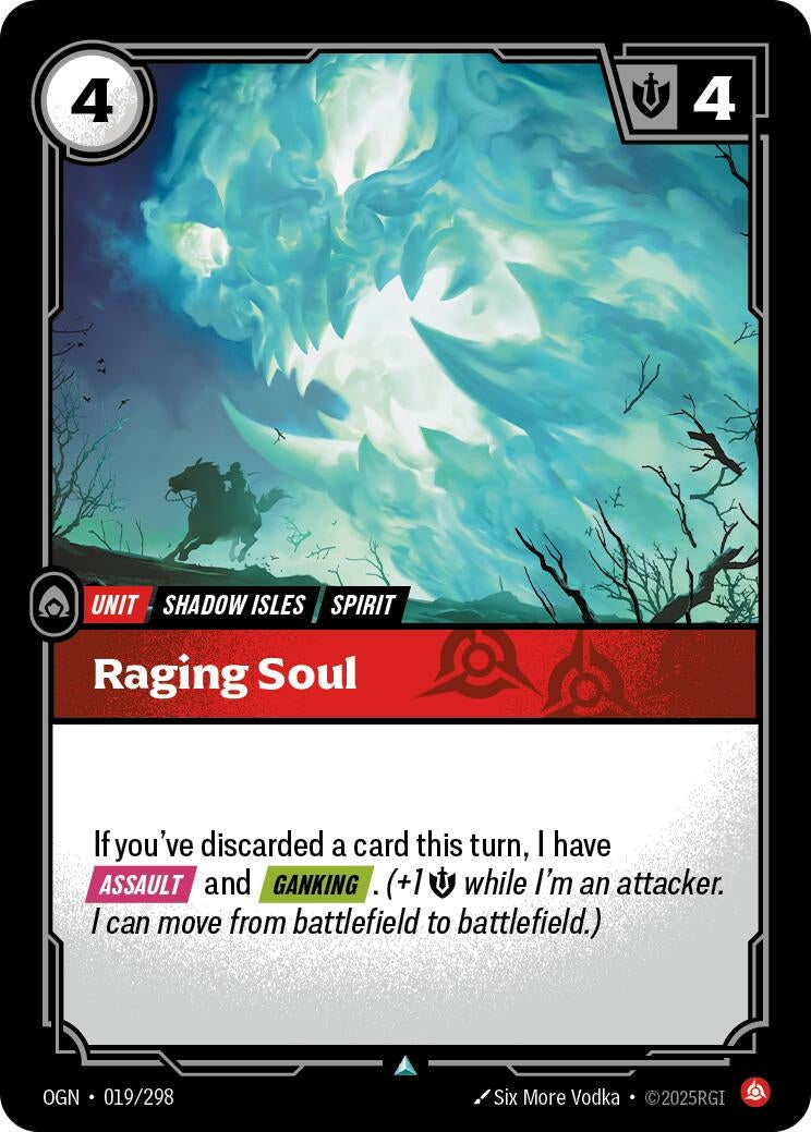 Image for Raging Soul (019/298) (Origins) (OGN) - Riftbound: League of Legends Trading Card Game
