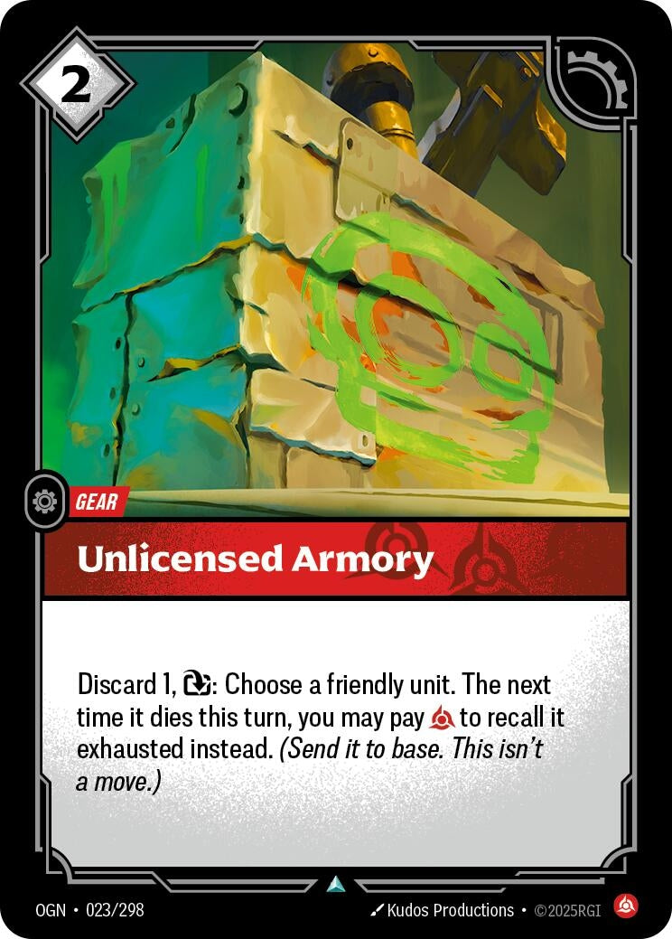 Image for Unlicensed Armory (023/298) (Origins) (OGN) - Riftbound: League of Legends Trading Card Game