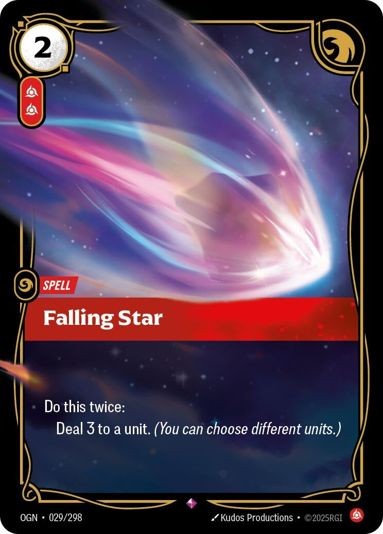 Image for Falling Star (029/298) (Origins) (OGN) - Riftbound: League of Legends Trading Card Game