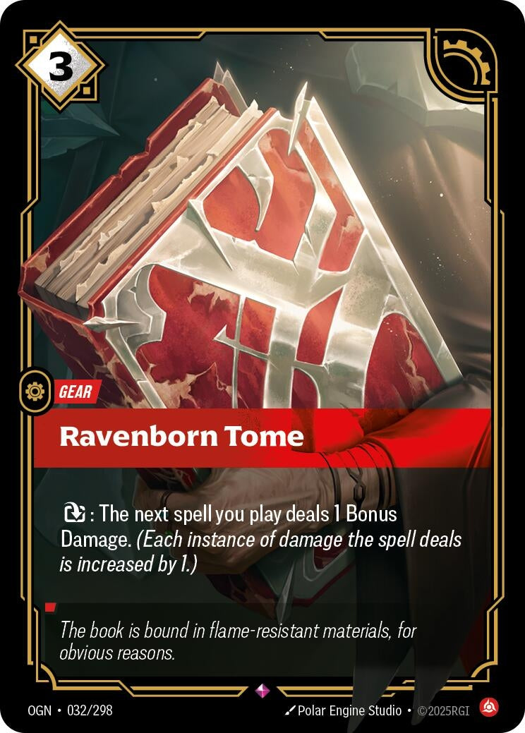 Image for Ravenborn Tome (032/298) (Origins) (OGN) - Riftbound: League of Legends Trading Card Game
