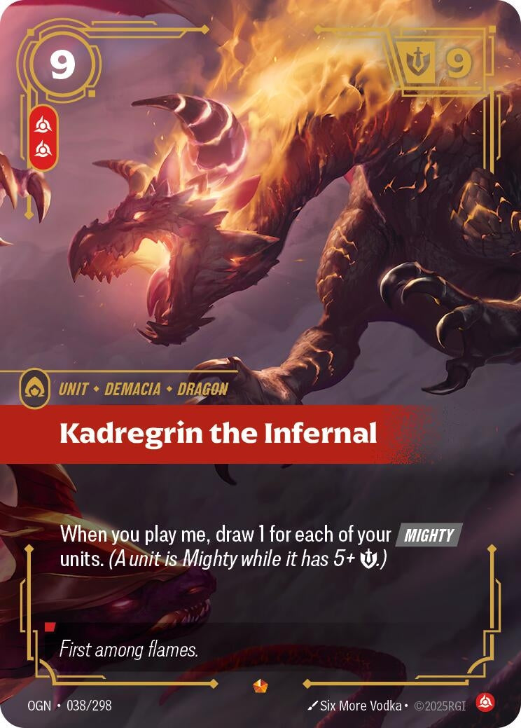 Image for Kadregrin the Infernal (038/298) (Origins) (OGN) - Riftbound: League of Legends Trading Card Game
