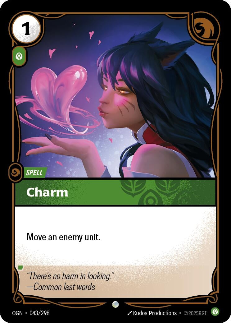 Image for Charm (043/298) (Origins) (OGN) - Riftbound: League of Legends Trading Card Game