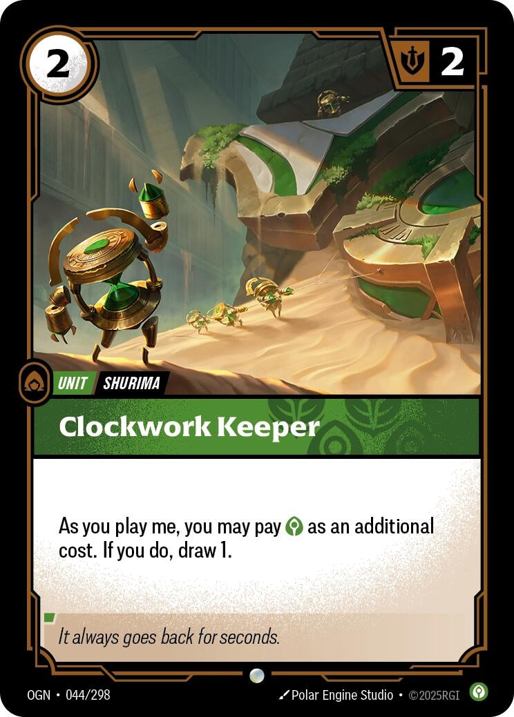 Image for Clockwork Keeper (044/298) (Origins) (OGN) - Riftbound: League of Legends Trading Card Game