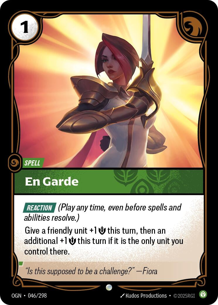 Image for En Garde (046/298) (Origins) (OGN) - Riftbound: League of Legends Trading Card Game