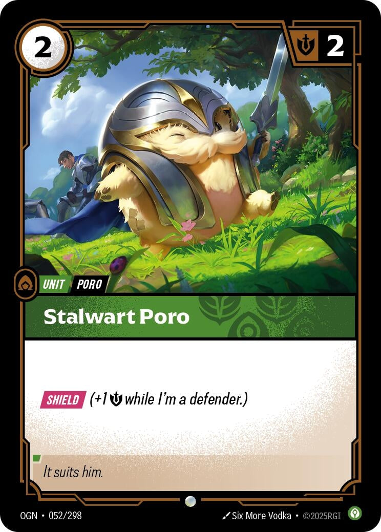 Image for Stalwart Poro (052/298) (Origins) (OGN) - Riftbound: League of Legends Trading Card Game