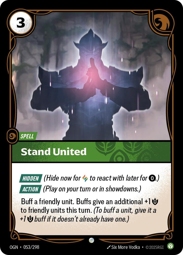 Image for Stand United (053/298) (Origins) (OGN) - Riftbound: League of Legends Trading Card Game
