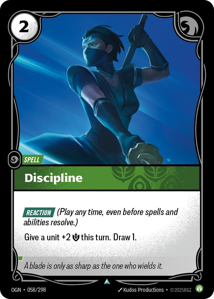 Image for Discipline (058/298) (Origins) (OGN) - Riftbound: League of Legends Trading Card Game