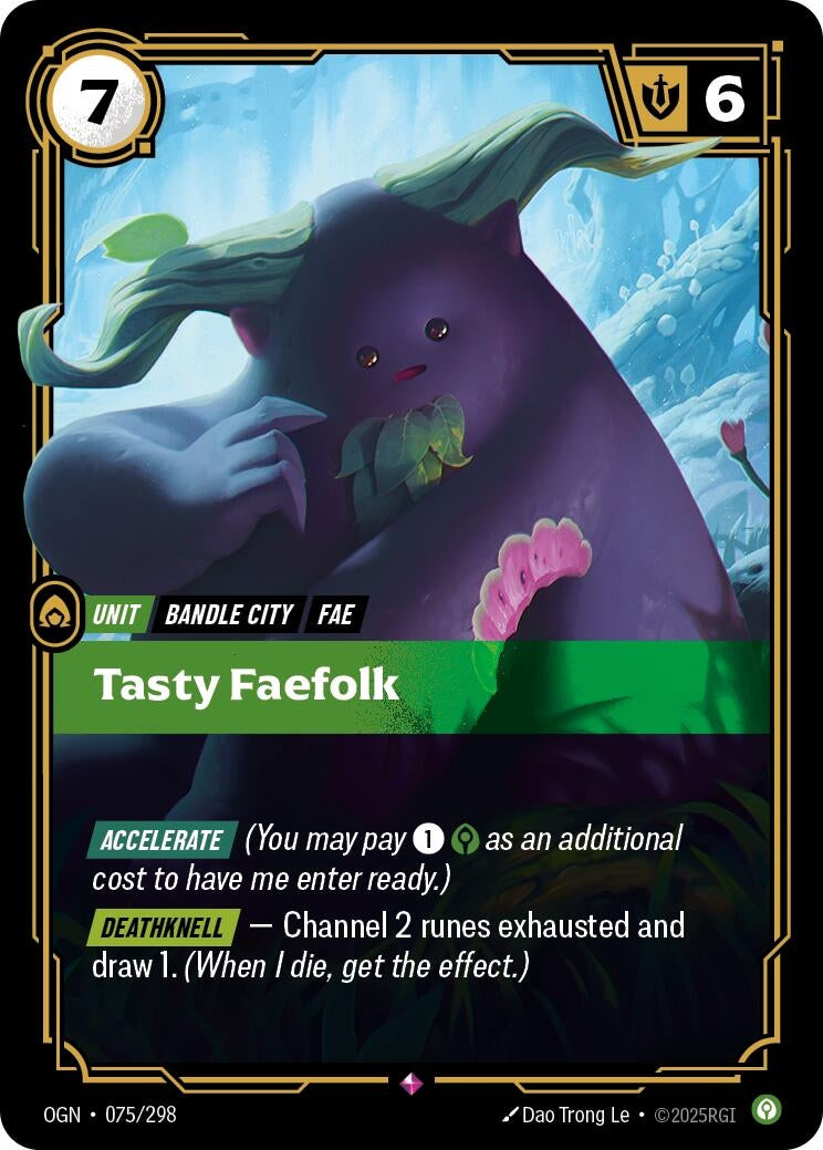 Image for Tasty Faefolk (075/298) (Origins) (OGN) - Riftbound: League of Legends Trading Card Game