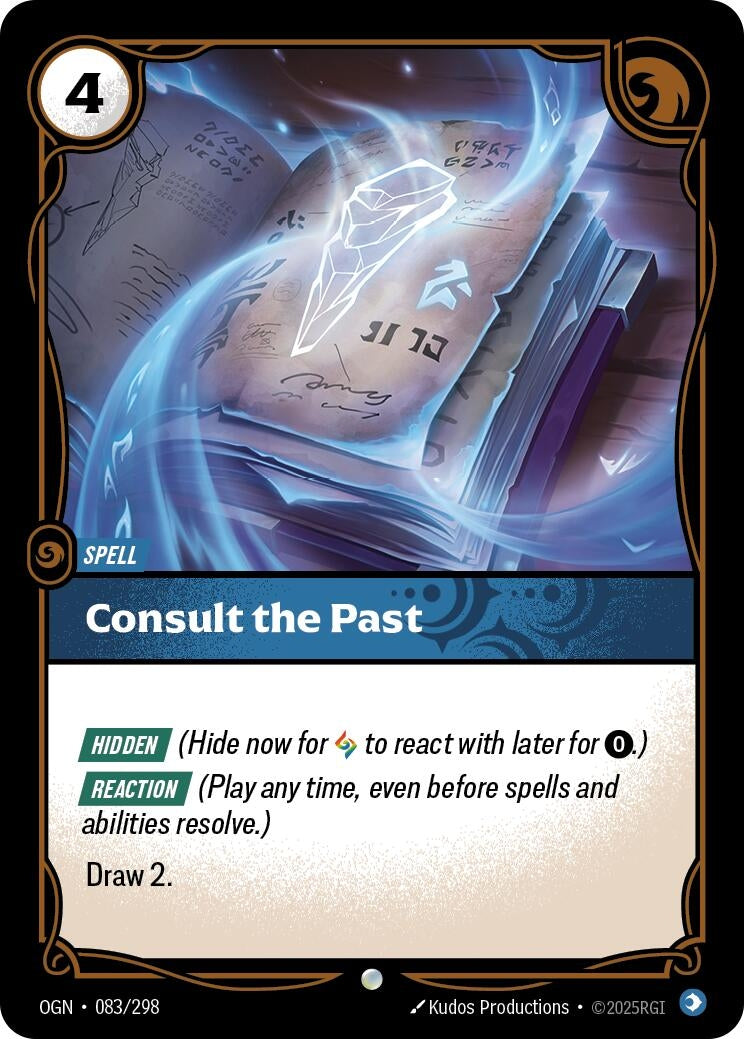 Image for Consult the Past (083/298) (Origins) (OGN) - Riftbound: League of Legends Trading Card Game