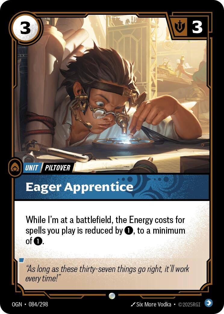 Image for Eager Apprentice (084/298) (Origins) (OGN) - Riftbound: League of Legends Trading Card Game