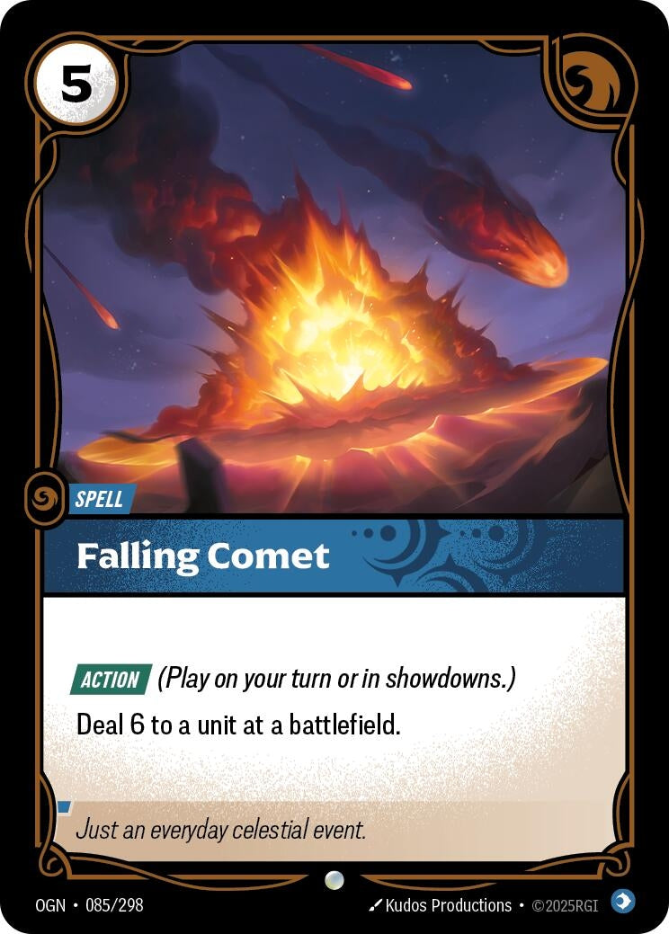 Image for Falling Comet (085/298) (Origins) (OGN) - Riftbound: League of Legends Trading Card Game