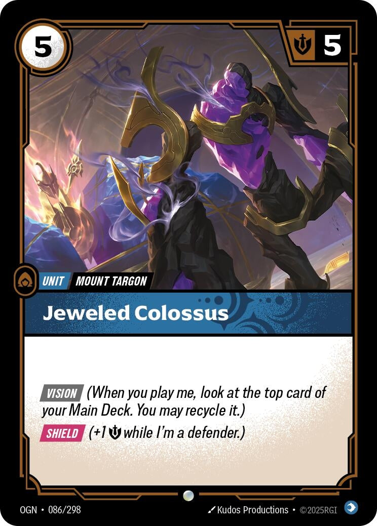 Image for Jeweled Colossus (086/298) (Origins) (OGN) - Riftbound: League of Legends Trading Card Game