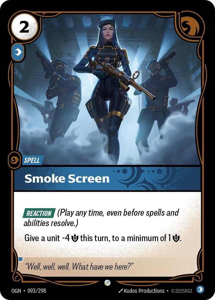 Image for Smoke Screen (093/298) (Origins) (OGN) - Riftbound: League of Legends Trading Card Game
