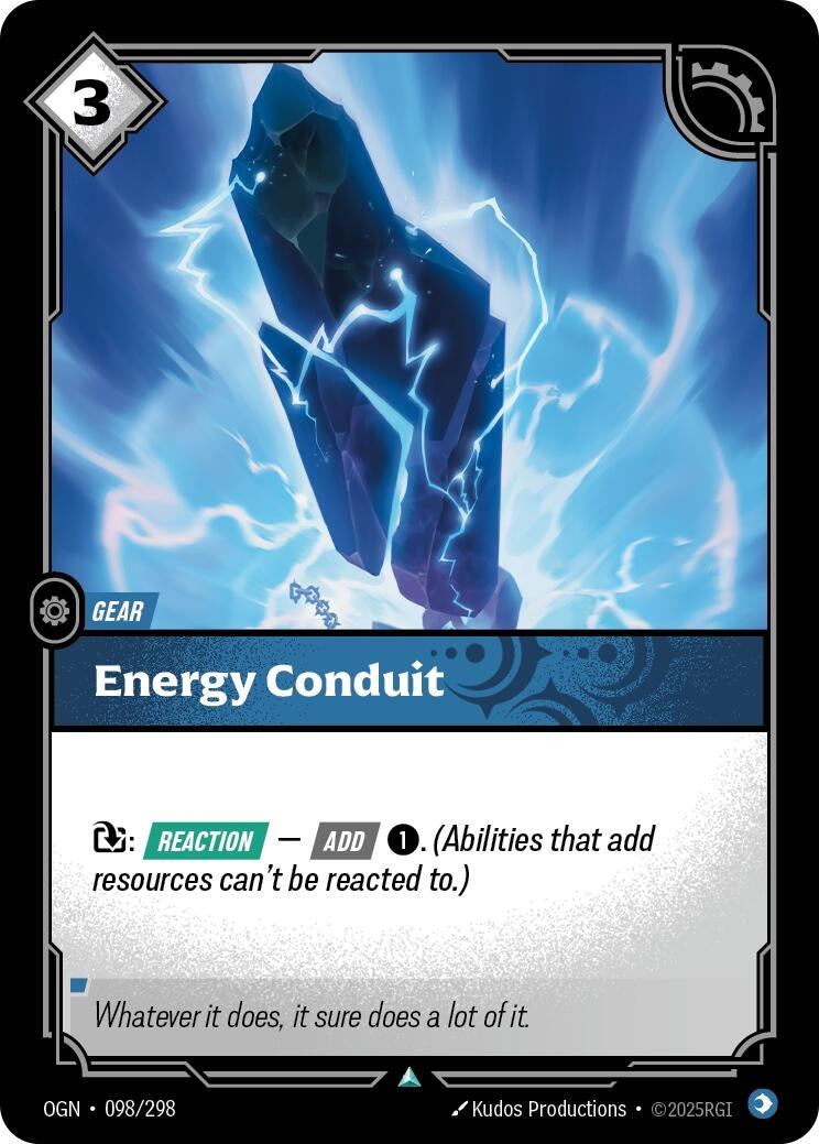 Image for Energy Conduit (098/298) (Origins) (OGN) - Riftbound: League of Legends Trading Card Game