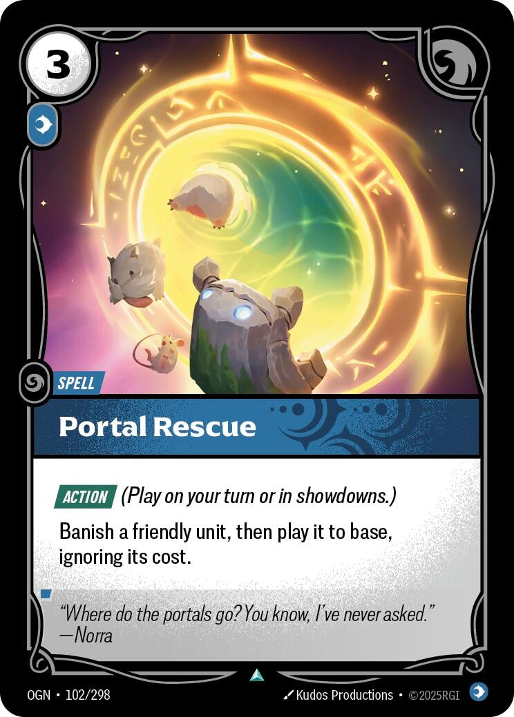 Image for Portal Rescue (102/298) (Origins) (OGN) - Riftbound: League of Legends Trading Card Game