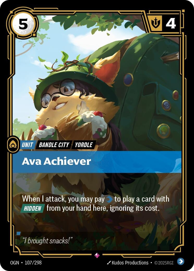 Image for Ava Achiever (107/298) (Origins) (OGN) - Riftbound: League of Legends Trading Card Game