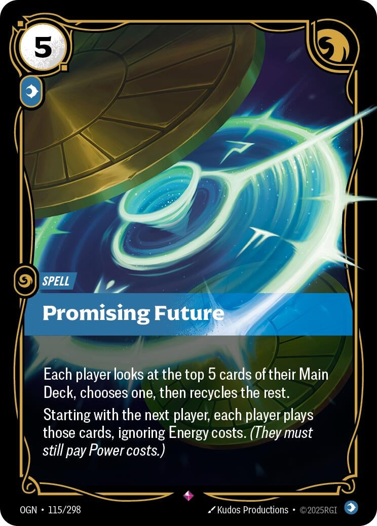 Image for Promising Future (115/298) (Origins) (OGN) - Riftbound: League of Legends Trading Card Game