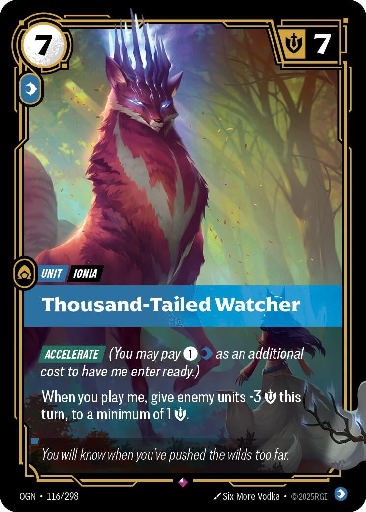 Image for Thousand-Tailed Watcher (116/298) (Origins) (OGN) - Riftbound: League of Legends Trading Card Game
