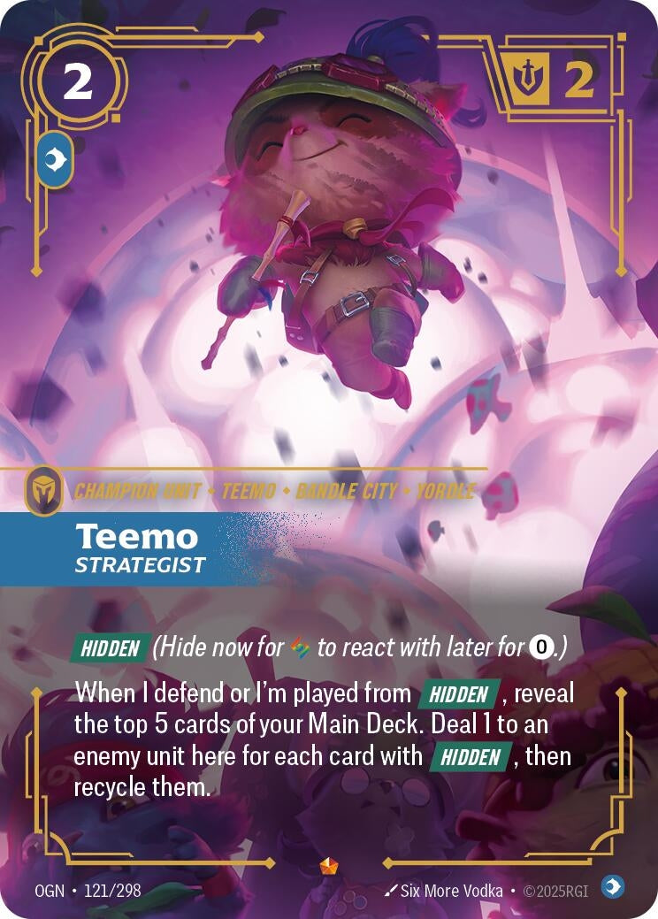 Image for Teemo, Strategist (121/298) (Origins) (OGN) - Riftbound: League of Legends Trading Card Game