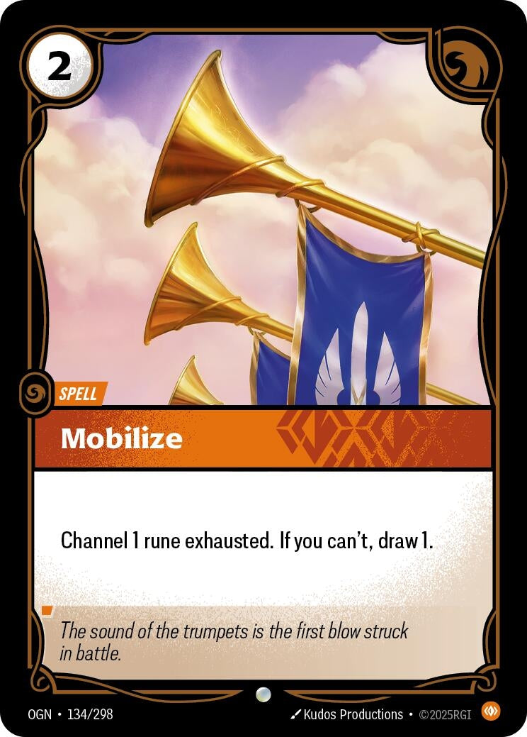 Image for Mobilize (134/298) (Origins) (OGN) - Riftbound: League of Legends Trading Card Game