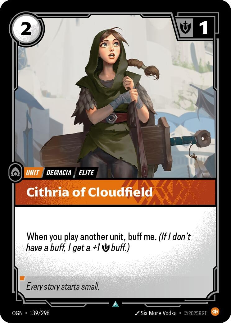 Image for Cithria of Cloudfield (139/298) (Origins) (OGN) - Riftbound: League of Legends Trading Card Game