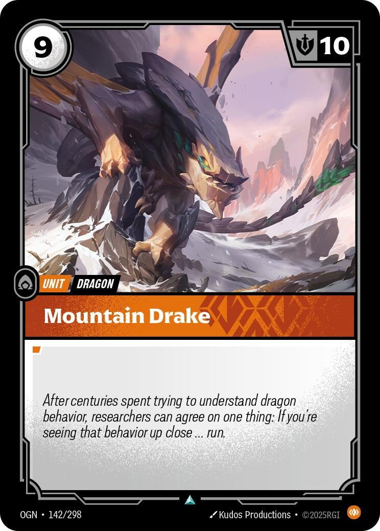 Image for Mountain Drake (142/298) (Origins) (OGN) - Riftbound: League of Legends Trading Card Game