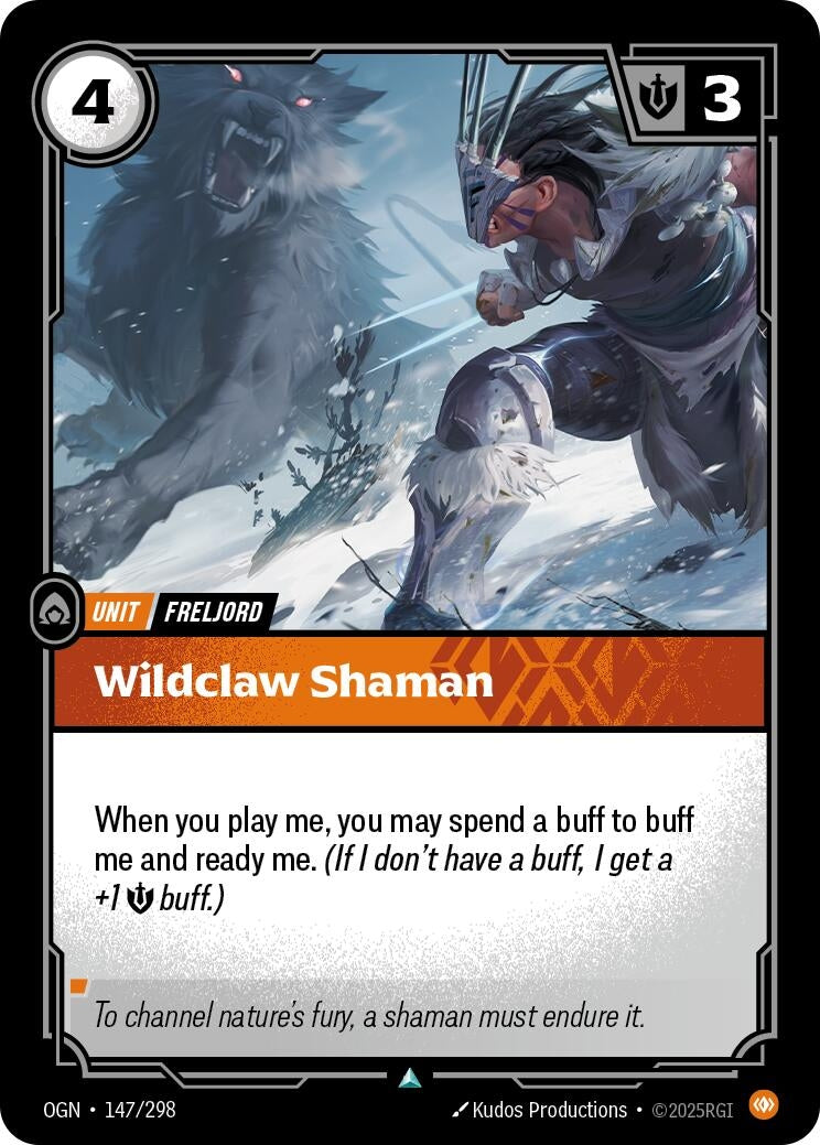 Image for Wildclaw Shaman (147/298) (Origins) (OGN) - Riftbound: League of Legends Trading Card Game