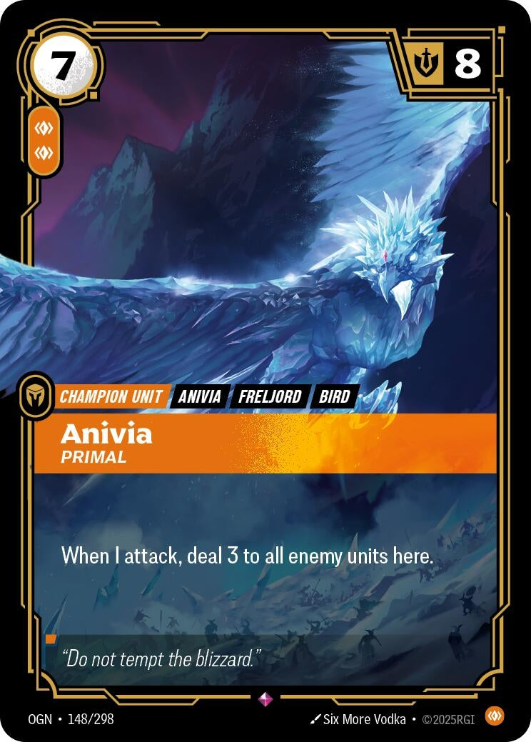 Image for Anivia, Primal (148/298) (Origins) (OGN) - Riftbound: League of Legends Trading Card Game