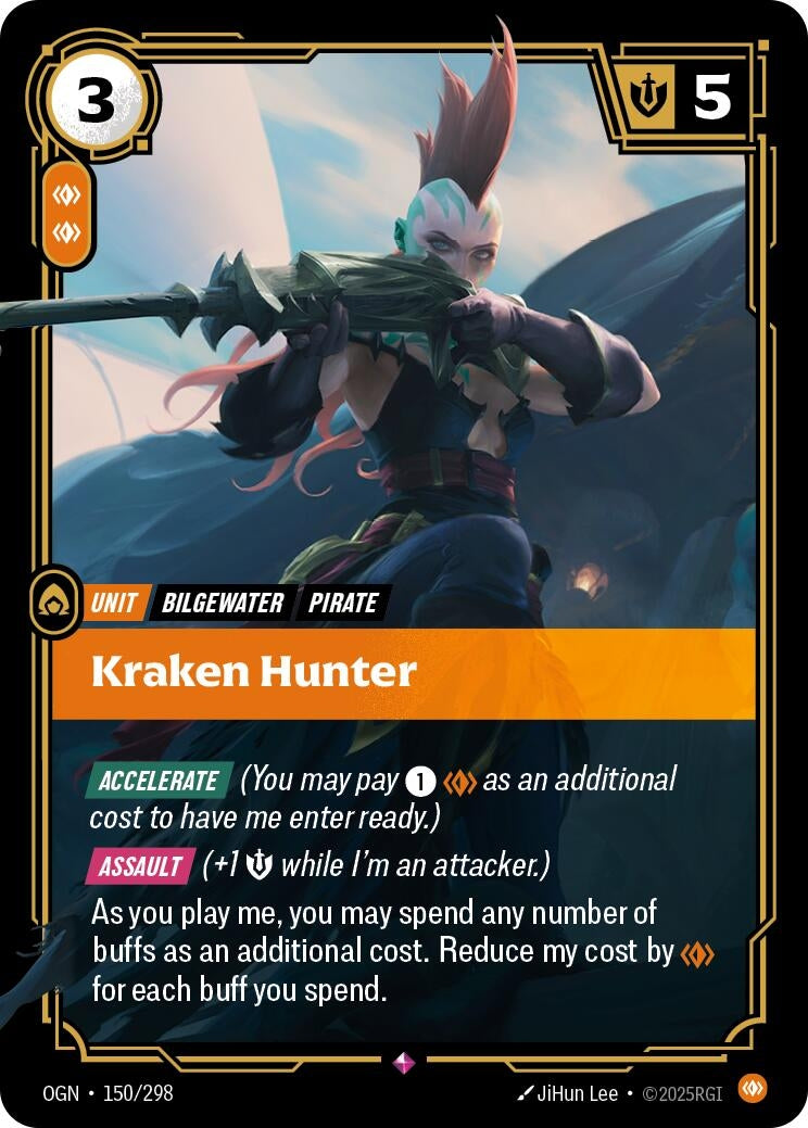 Image for Kraken Hunter (150/298) (Origins) (OGN) - Riftbound: League of Legends Trading Card Game