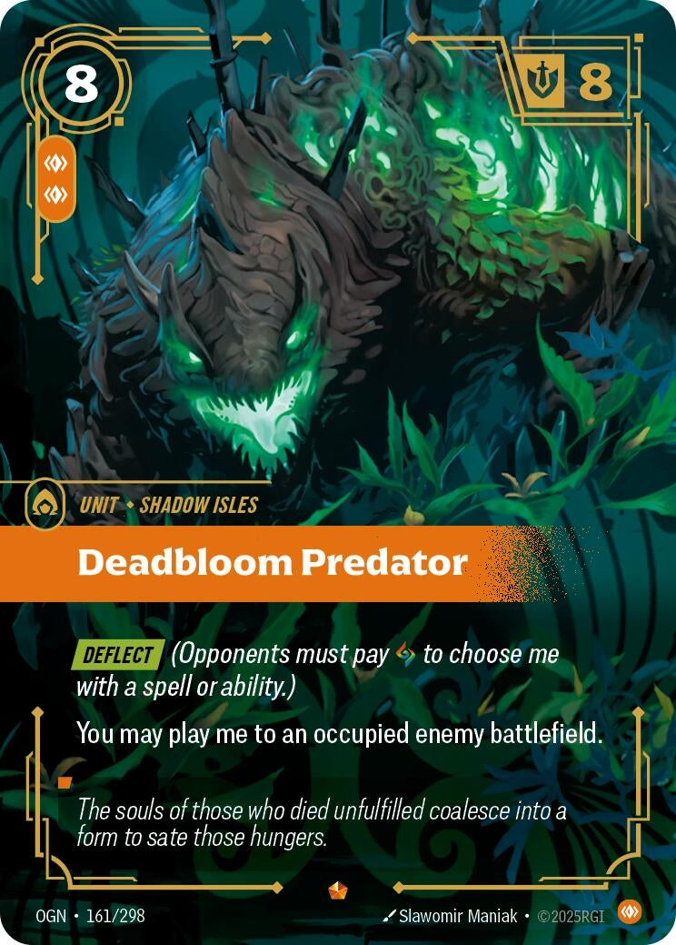 Image for Deadbloom Predator (161/298) (Origins) (OGN) - Riftbound: League of Legends Trading Card Game