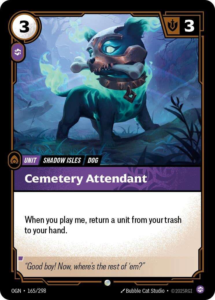 Image for Cemetery Attendant (165/298) (Origins) (OGN) - Riftbound: League of Legends Trading Card Game
