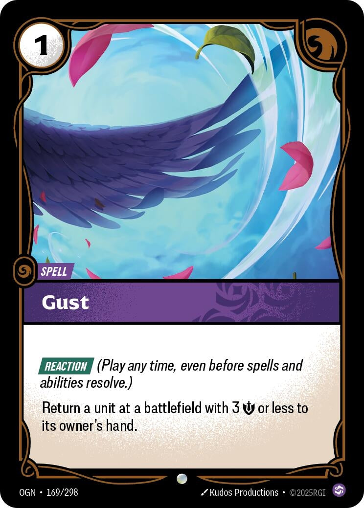 Image for Gust (169/298) (Origins) (OGN) - Riftbound: League of Legends Trading Card Game