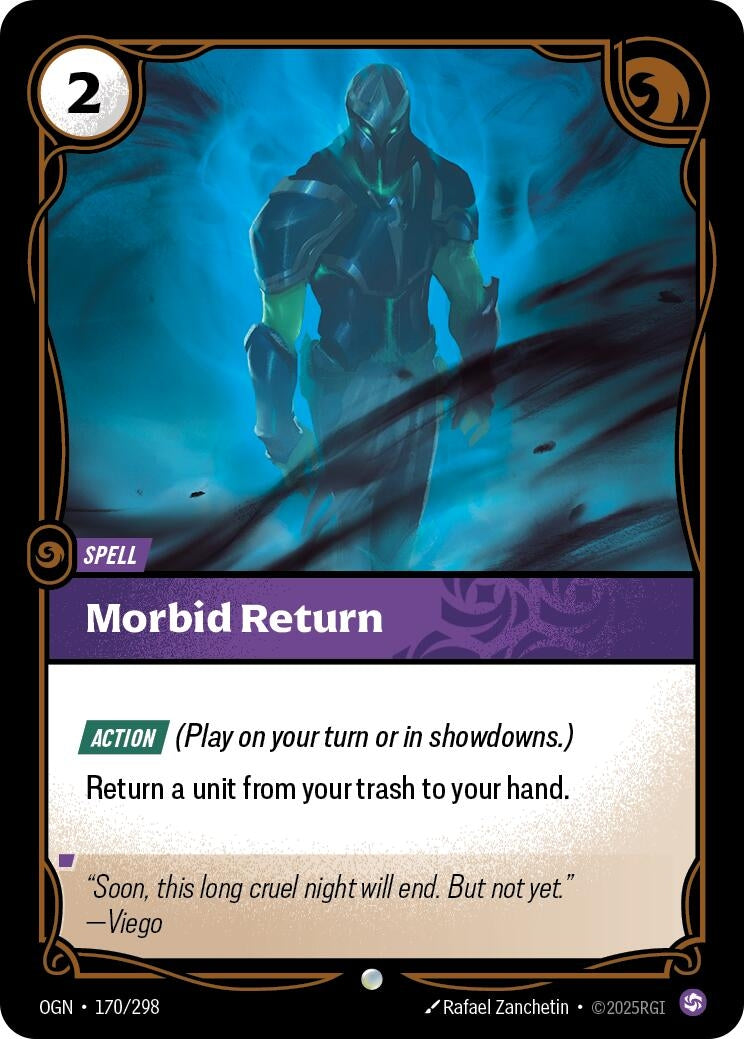 Image for Morbid Return (170/298) (Origins) (OGN) - Riftbound: League of Legends Trading Card Game